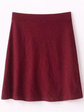 LOFT Outlet Mini Skirt XS High Waisted Bodycon Knit Red Stretch